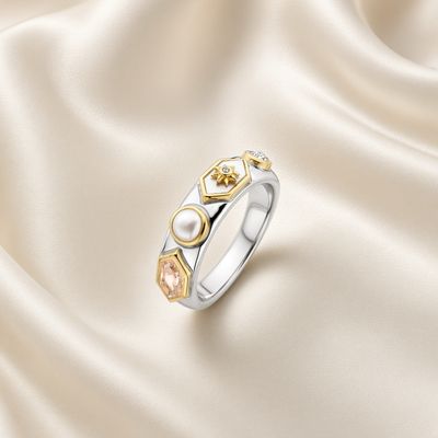 12314NU/54- Mother of Pearl Jeweled Band