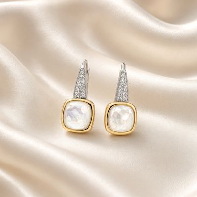 Mother of Pearl Earrings with Lever Backs