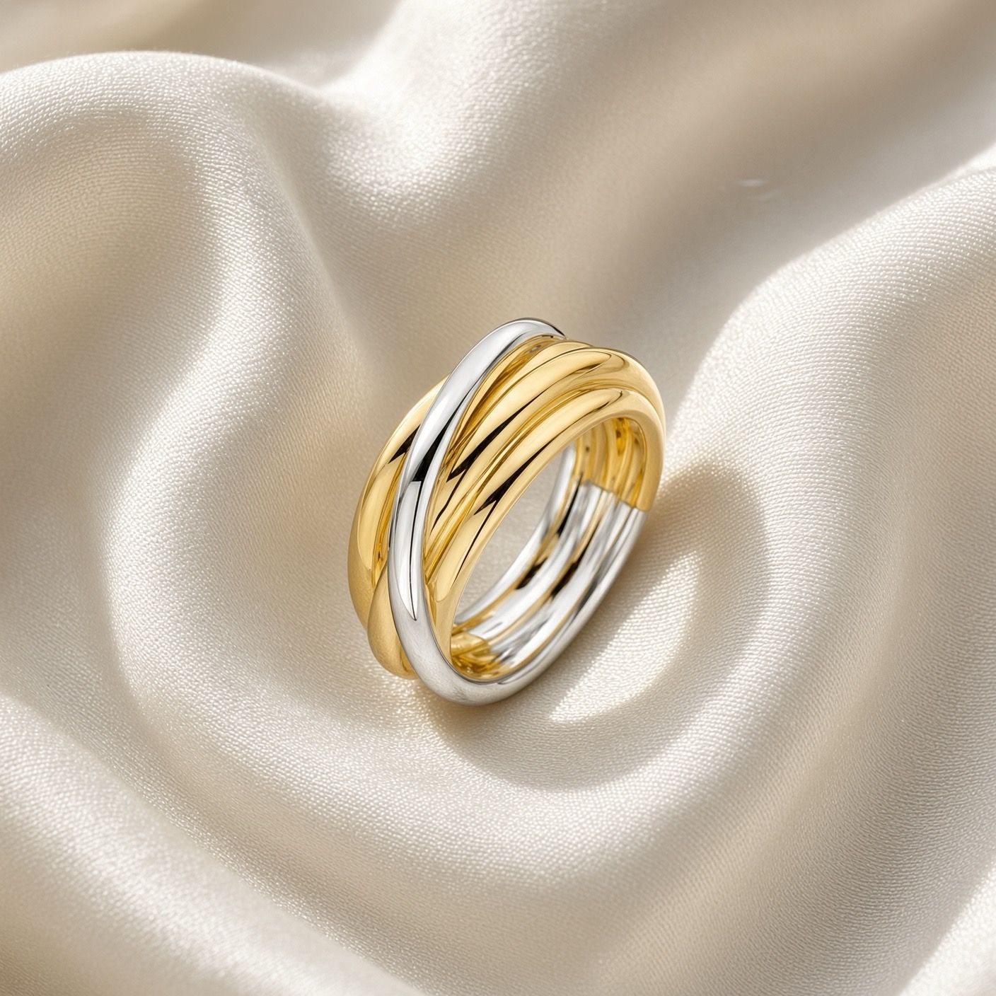 Mixed Metal Stack Ring