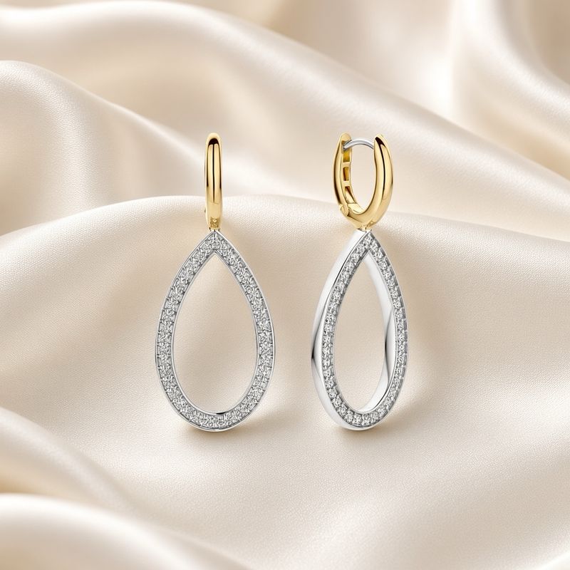 Pavé Teardrop Earrings