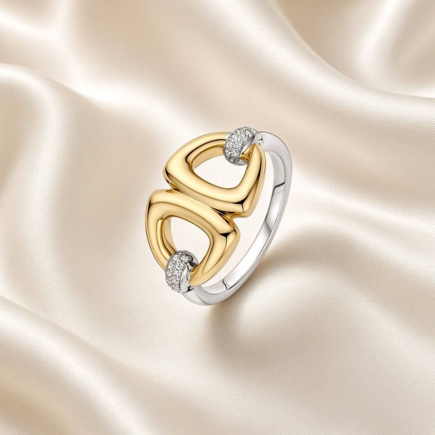 Yellow Gold Plated Triangle Ring