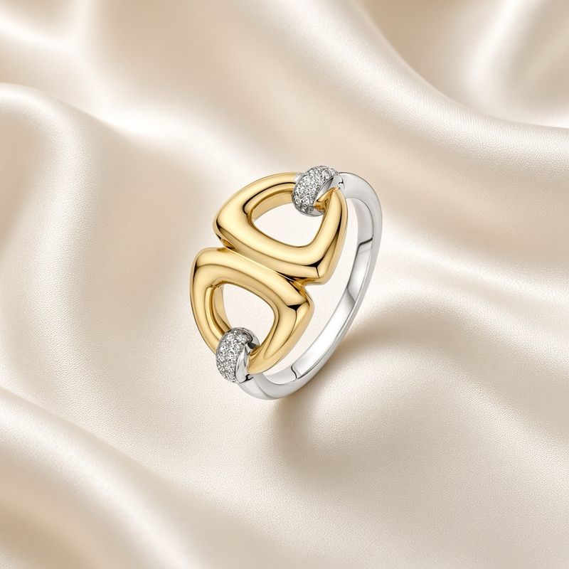 Yellow Gold Plated Triangle Ring