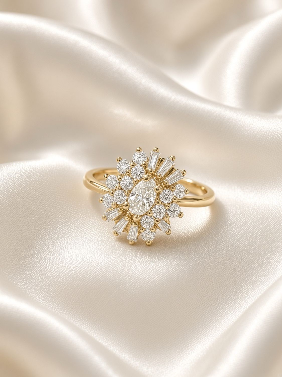 Marquise Starburst Ring