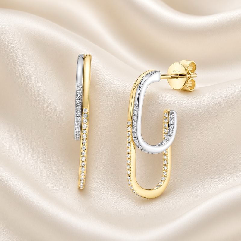 Two-Tone Double Half Hoop