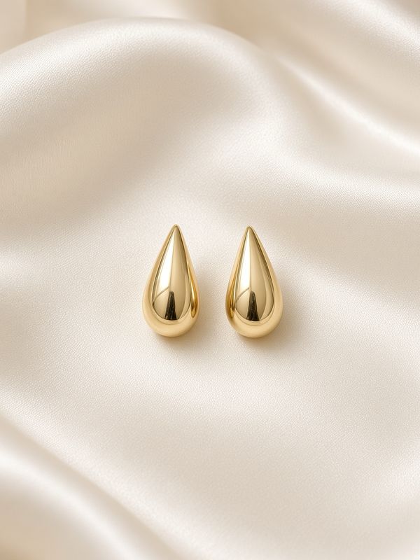 Teardrop Stud Earrings
