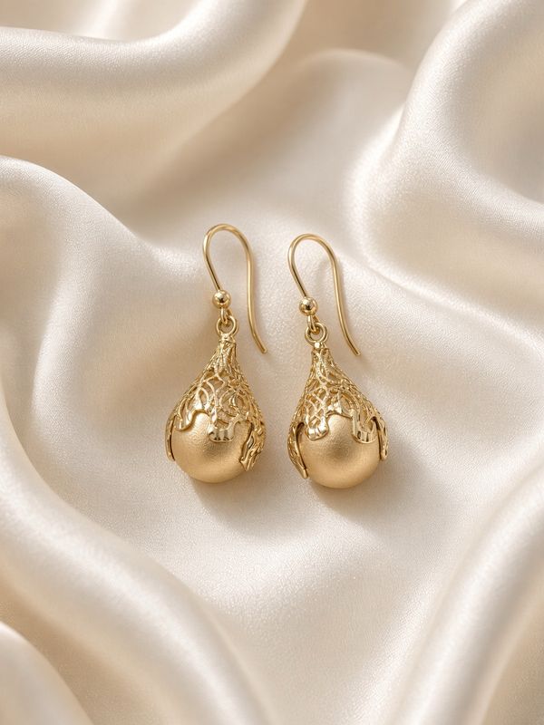 Filigree Teardrop Earrings
