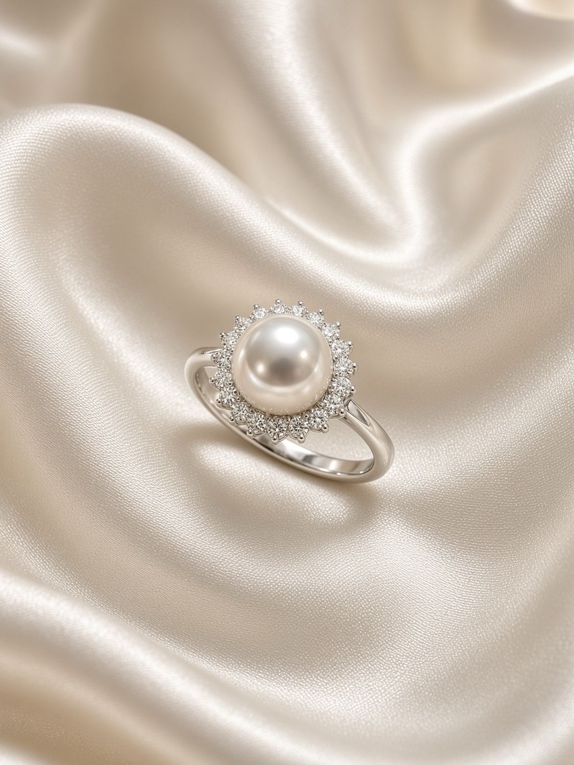 Sunburst Pearl Ring