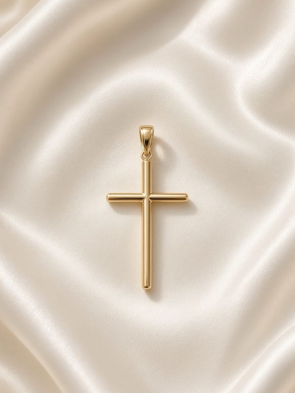 Beveled Cross Pendant