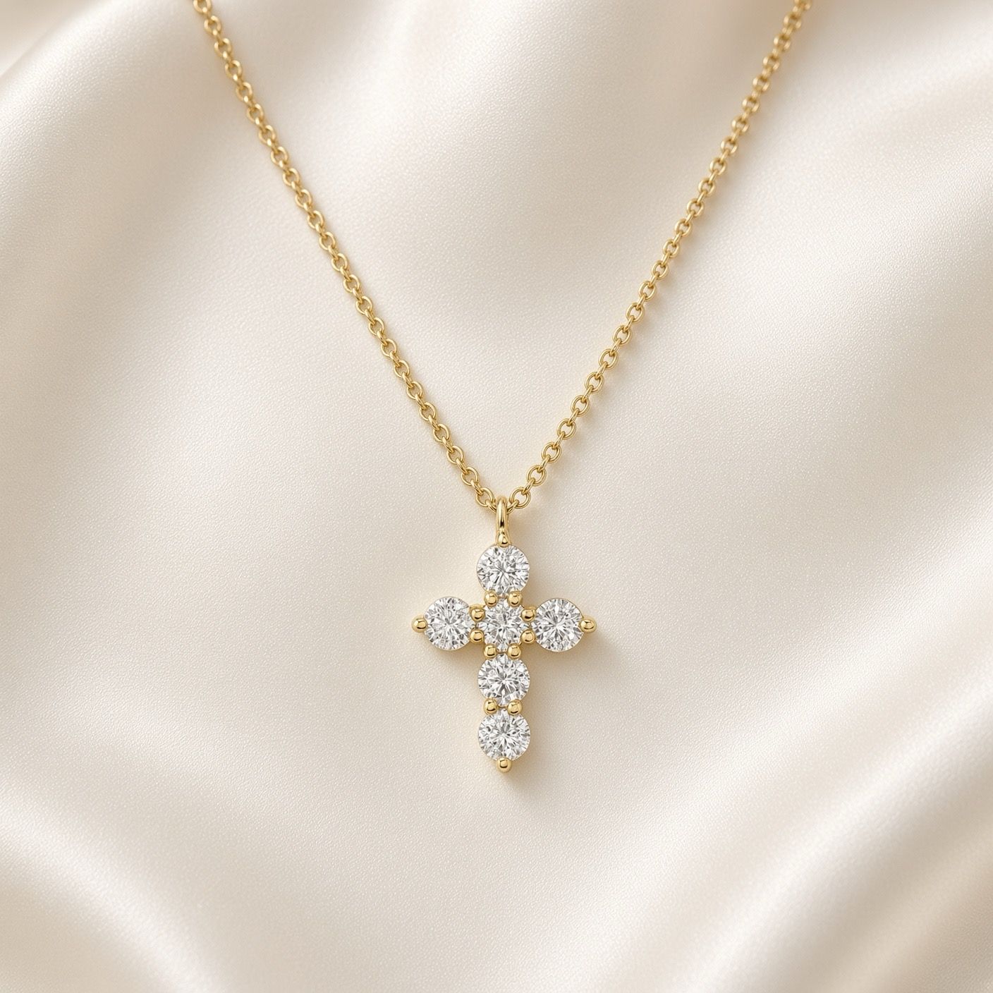 Small Diamond Cross