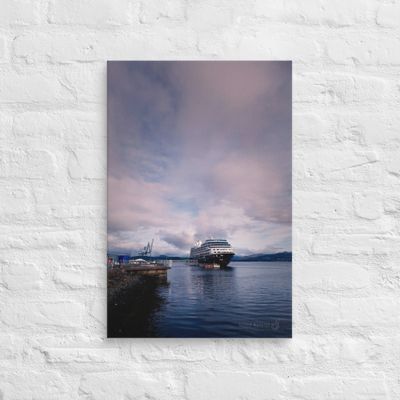 Cruise ship at Greenock Port on Canvas