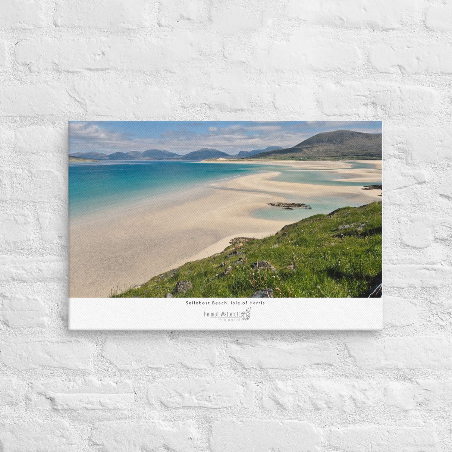 Seilebost beach, Isle of Harris on Canvas