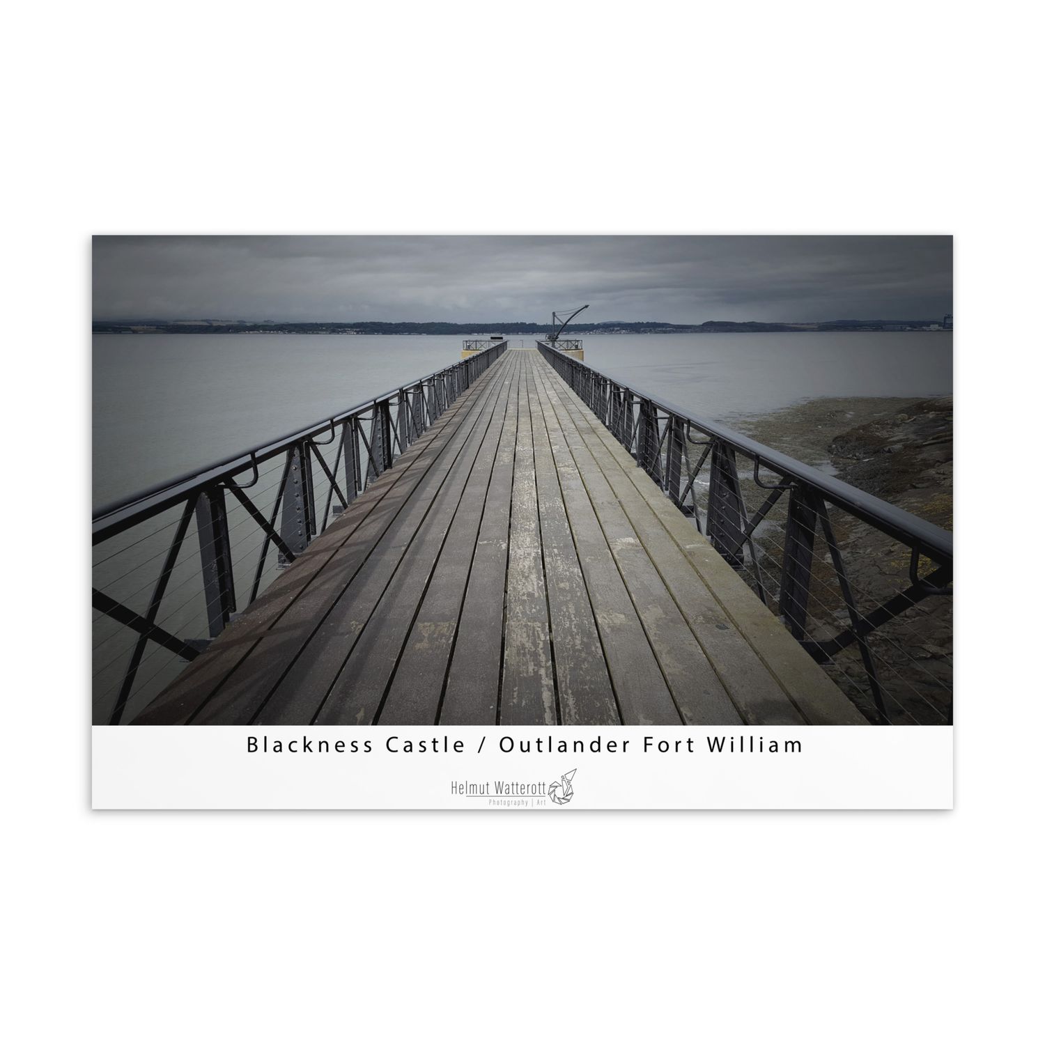 Blackness Castle Pier on Standard Postcard