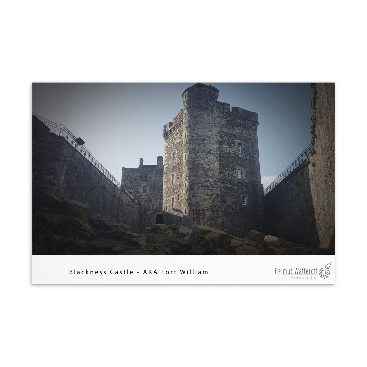 Blackness Castle AKA Fort William in Outlander on Standard Postcard