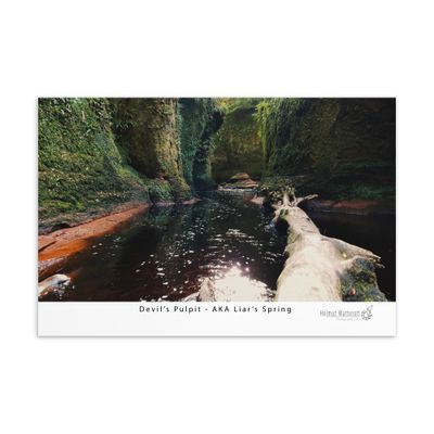 Devils Pulpit AKA Liars Spring in Outlander on Standard Postcard