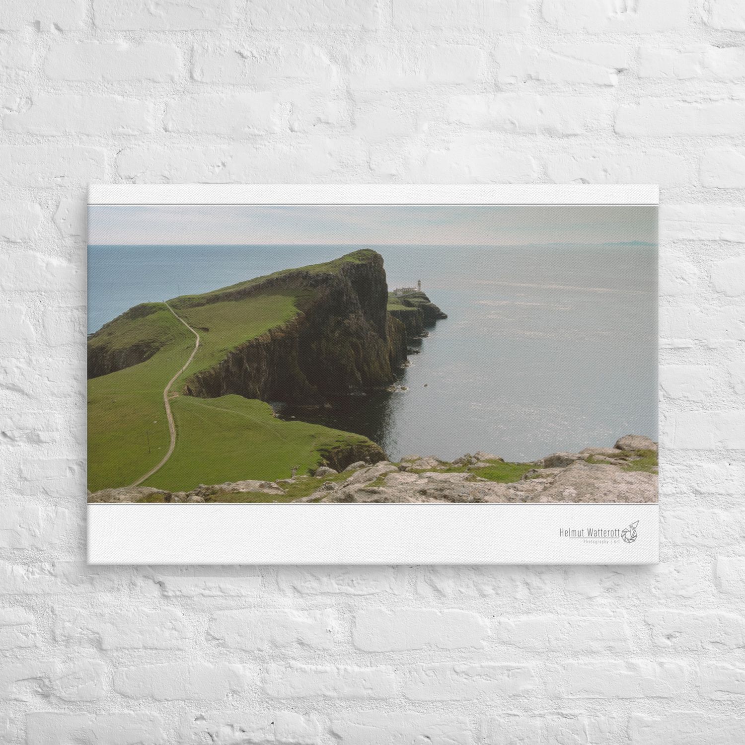 Neist Point Lighthouse, Isle of Skye on Canvas