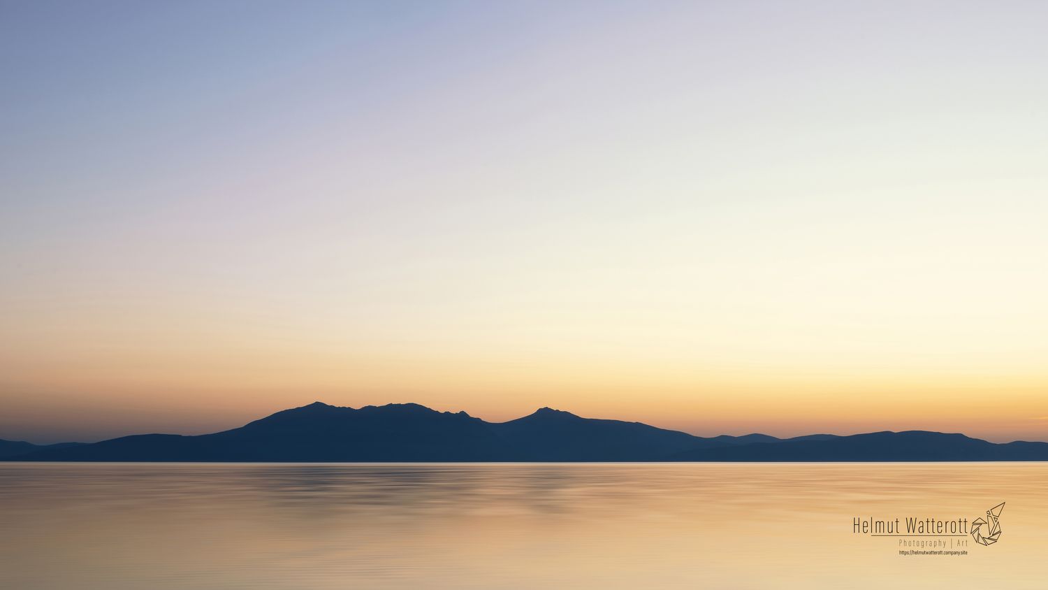 Isle of Arran at sunset 4K digital wallpaper