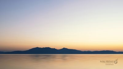 Isle of Arran at sunset 4K digital wallpaper
