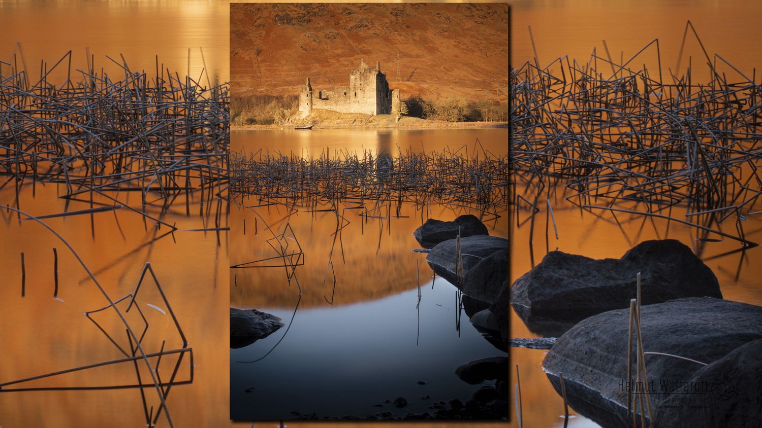 Kilchurn Castle and Loch Awe 2 4K 16/9 ratio digital wallpaper