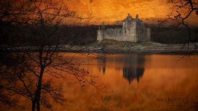 Kilchurn Castle and Loch Awe 3 4K 16/9 ratio digital wallpaper