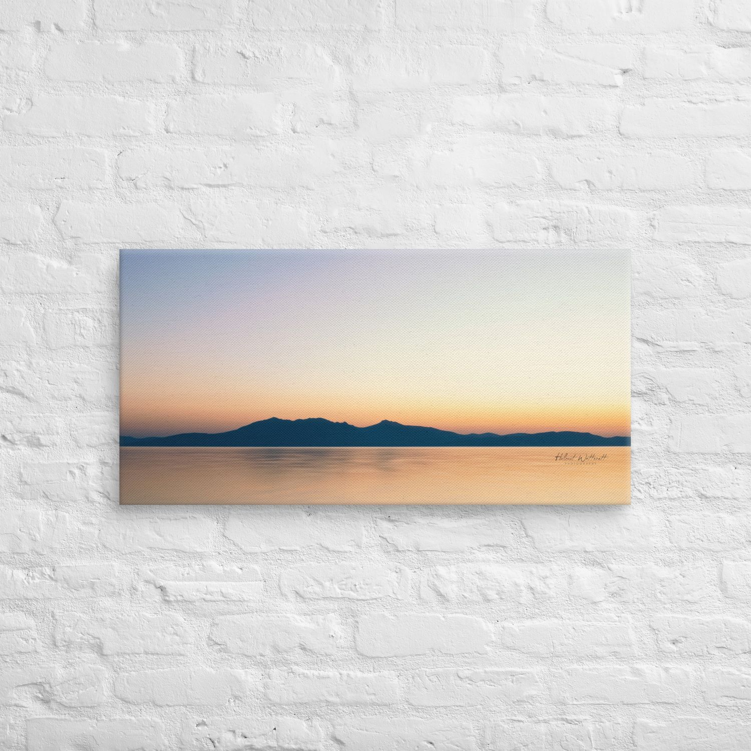 Arran at sunset limited Edition on Canvas Print