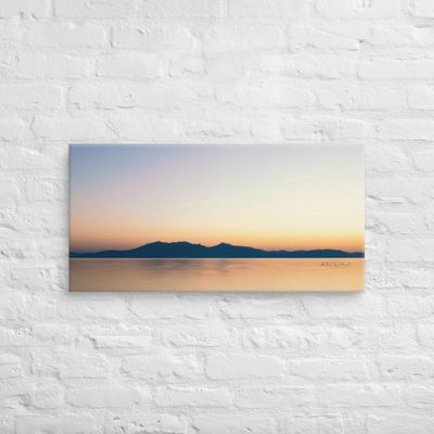 Arran at sunset limited Edition on Canvas Print
