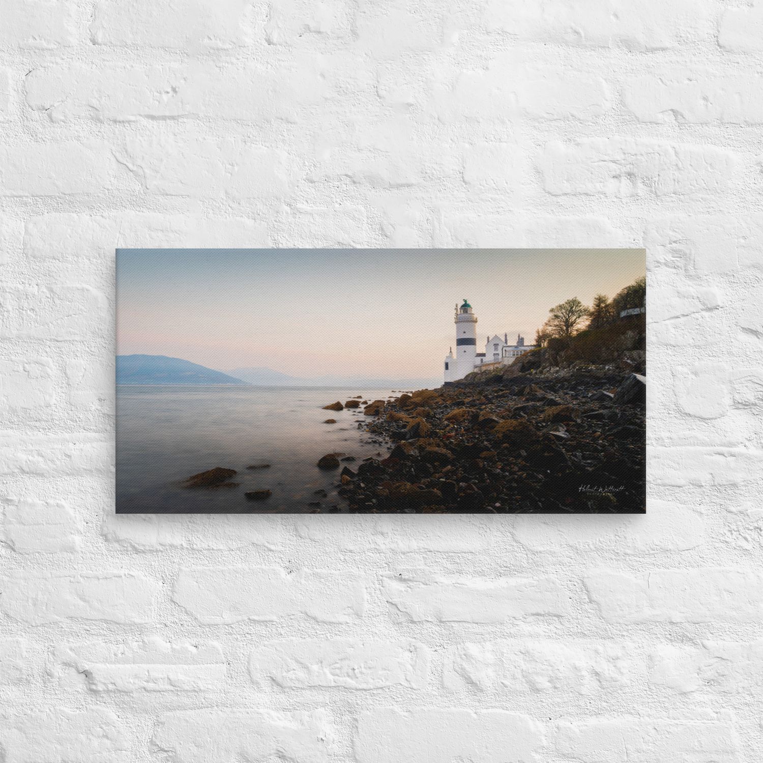 Cloch Lighthouse Landscape Limited Edition Canvas Print