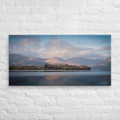 Loch Lomond and Islands wall art Canvas Print