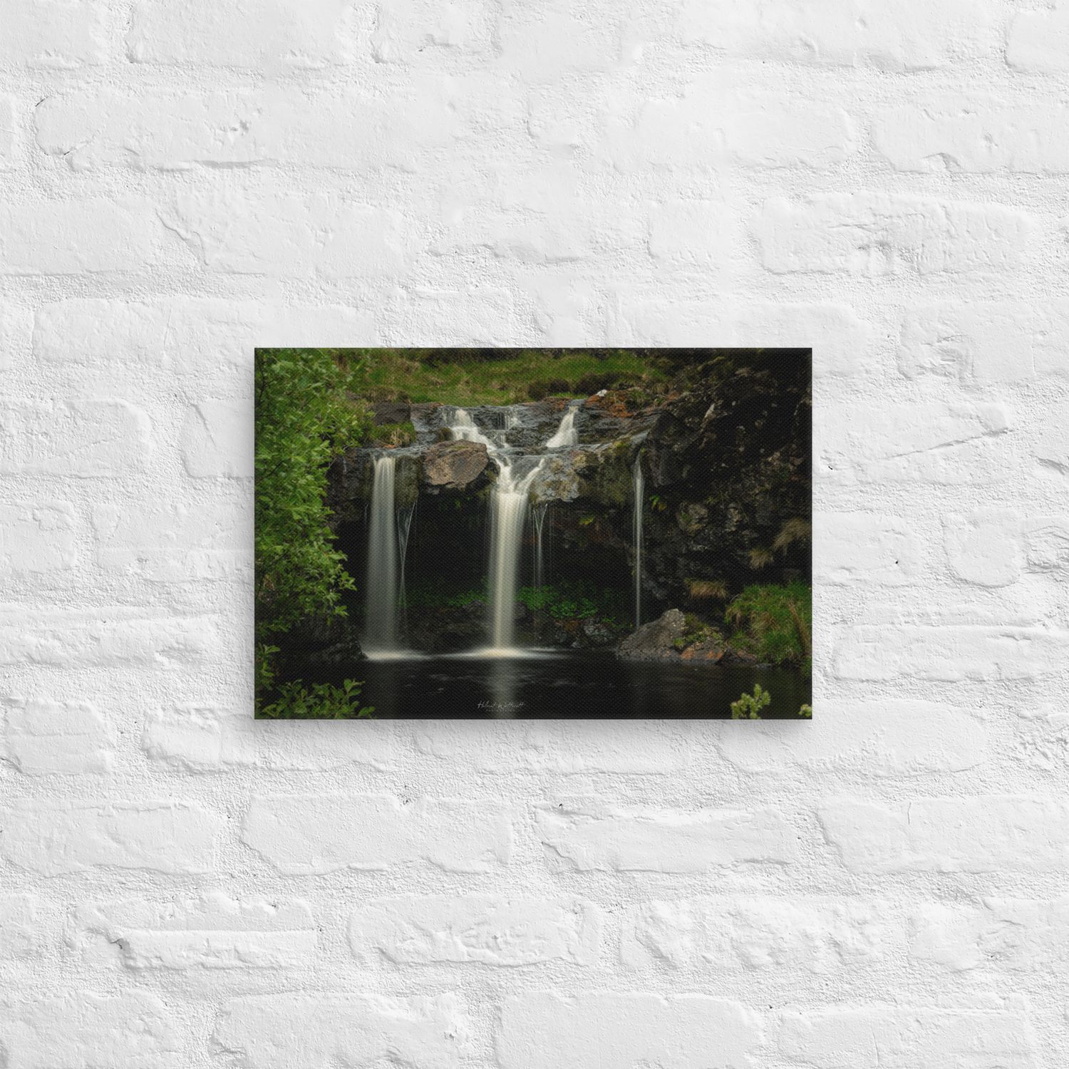 Glen Brittle Isle of Skye Waterfall wall art Canvas Print
