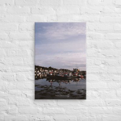 Tarbert Harbour, Kintyre Scotland wall art Canvas Print