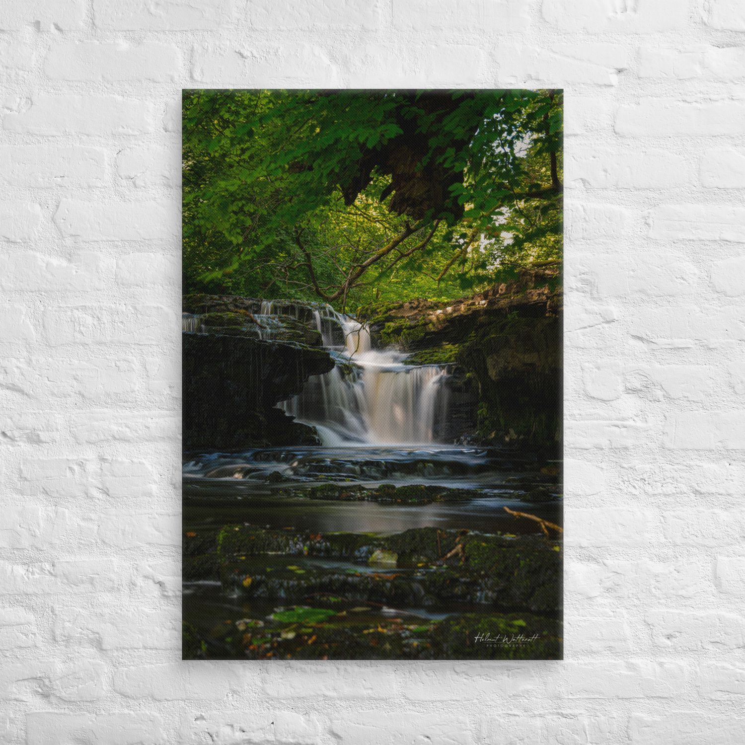Lynn Falls North Ayrshire long exposure wall art Canvas Print