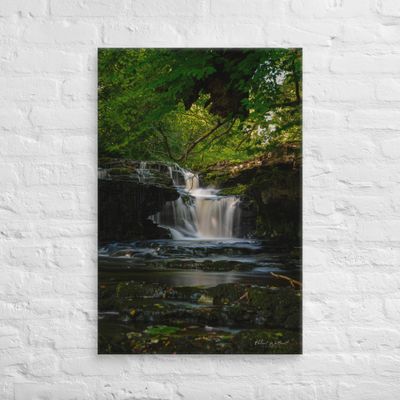 Lynn Falls North Ayrshire long exposure wall art Canvas Print