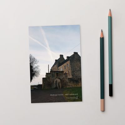 Midhope Castle AKA Lallybroch Outlander Filming Location Standard Postcard Print
