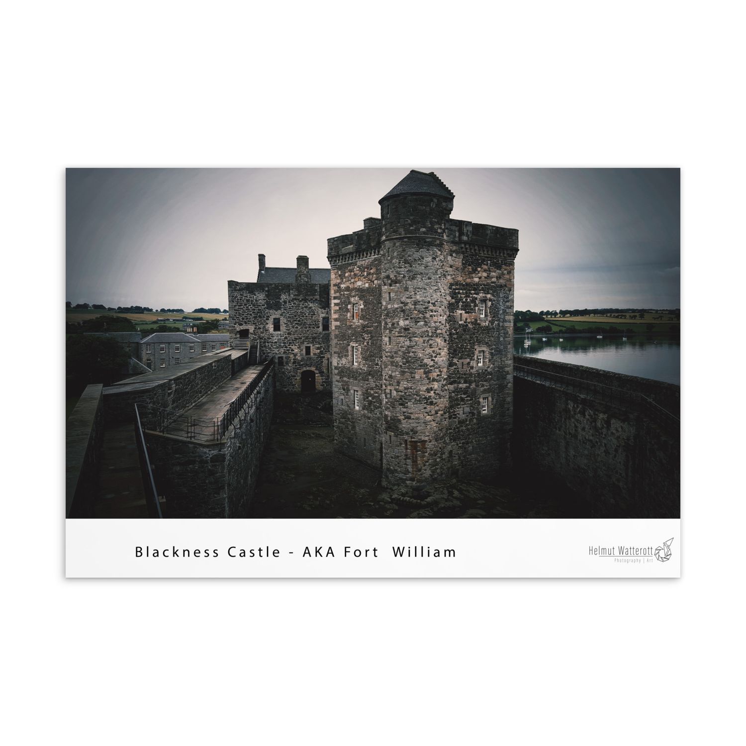 Blackness Castle AKA Fort William in Outlander Standard Postcard Print