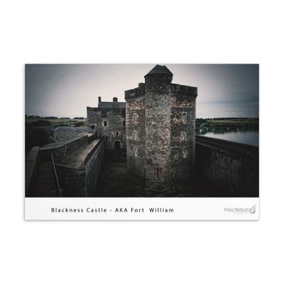 Blackness Castle AKA Fort William in Outlander Standard Postcard Print
