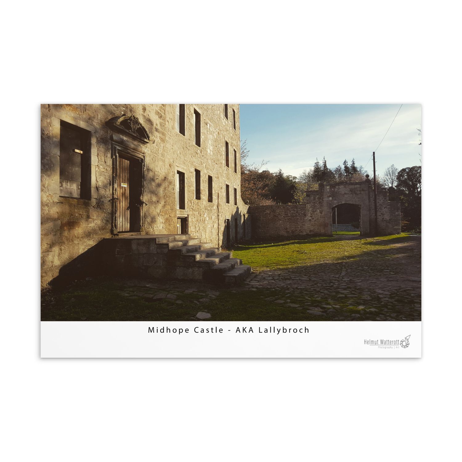 Midhope Castle Lallybroch Outlander Filming Location Standard Postcard Print