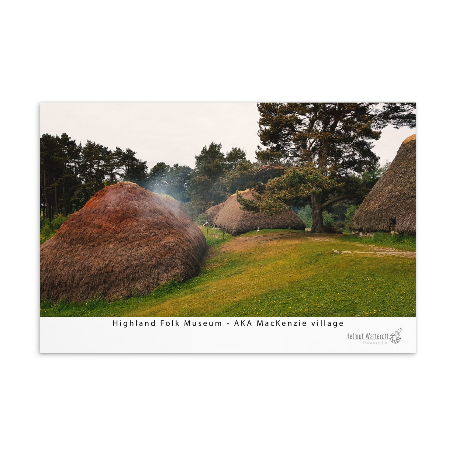 Highland Folk Museum Outlander Filming location Standard Postcard Print