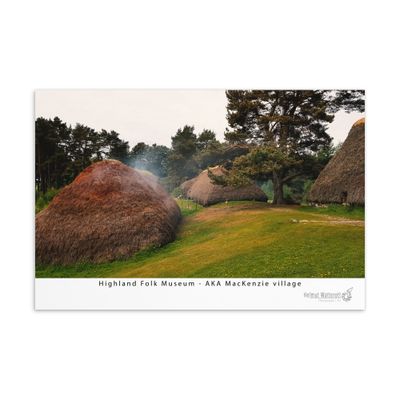 Highland Folk Museum Outlander Filming location Standard Postcard Print