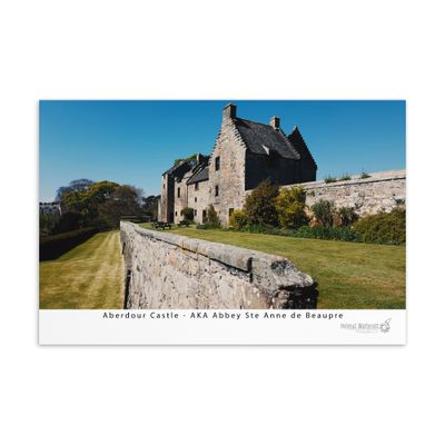 Aberdour Castle AKA Abbey Ste Anne de Beaupre Outlander Filming Location Standard Postcard Print