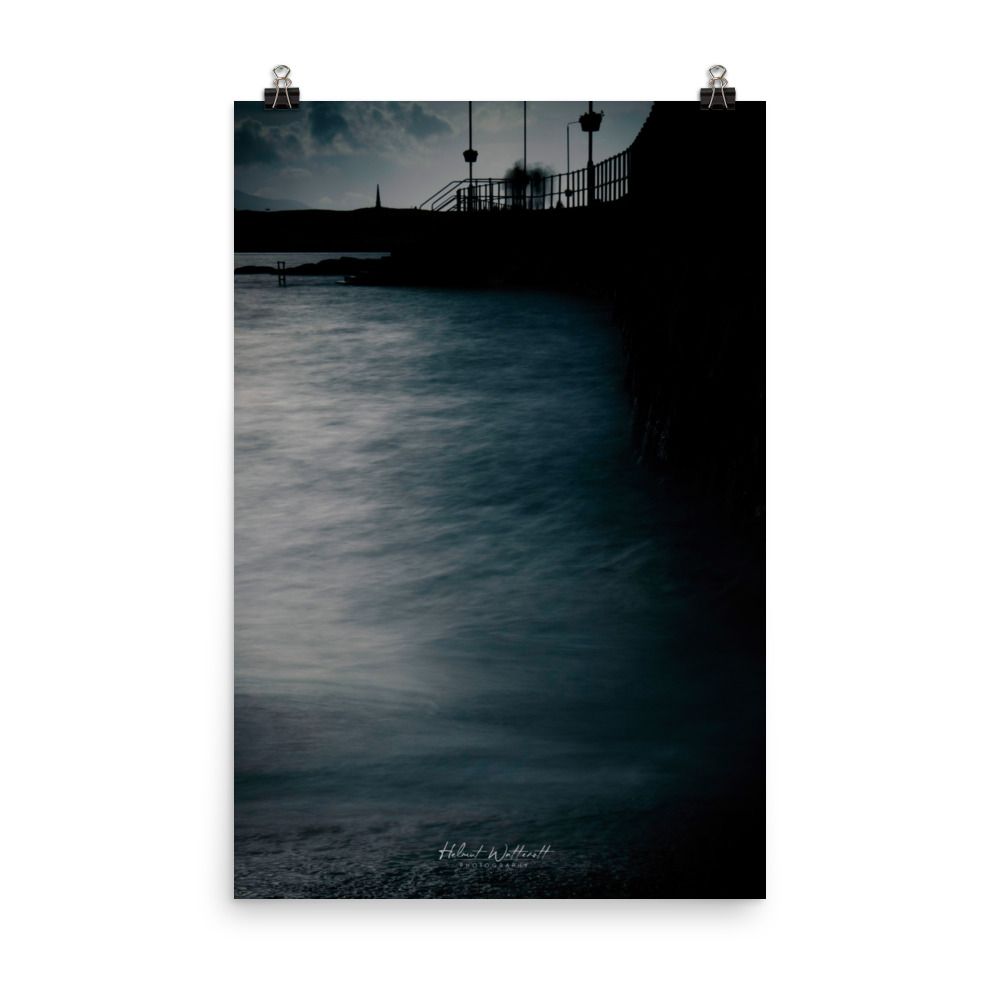 Oban harbour at dusk wall art photo paper poster print