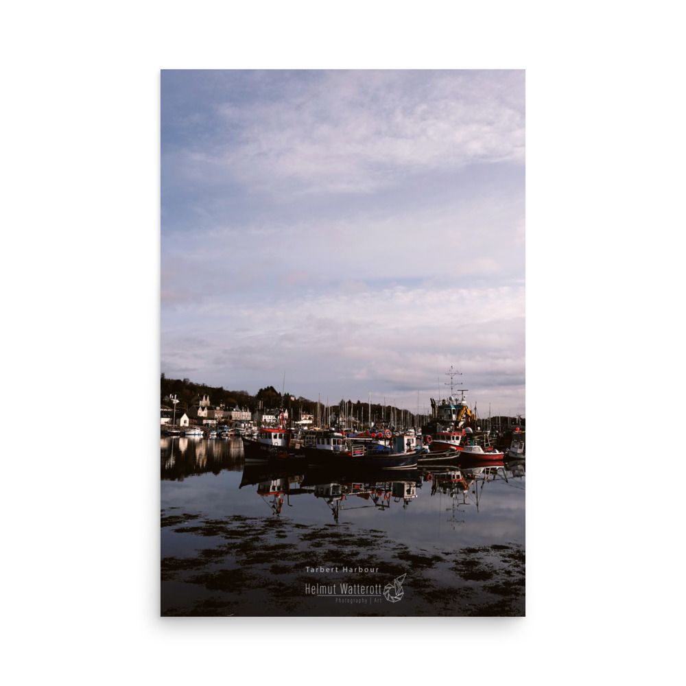 Tarbert Harbour, Kintyre Scotland wall art photo paper poster print