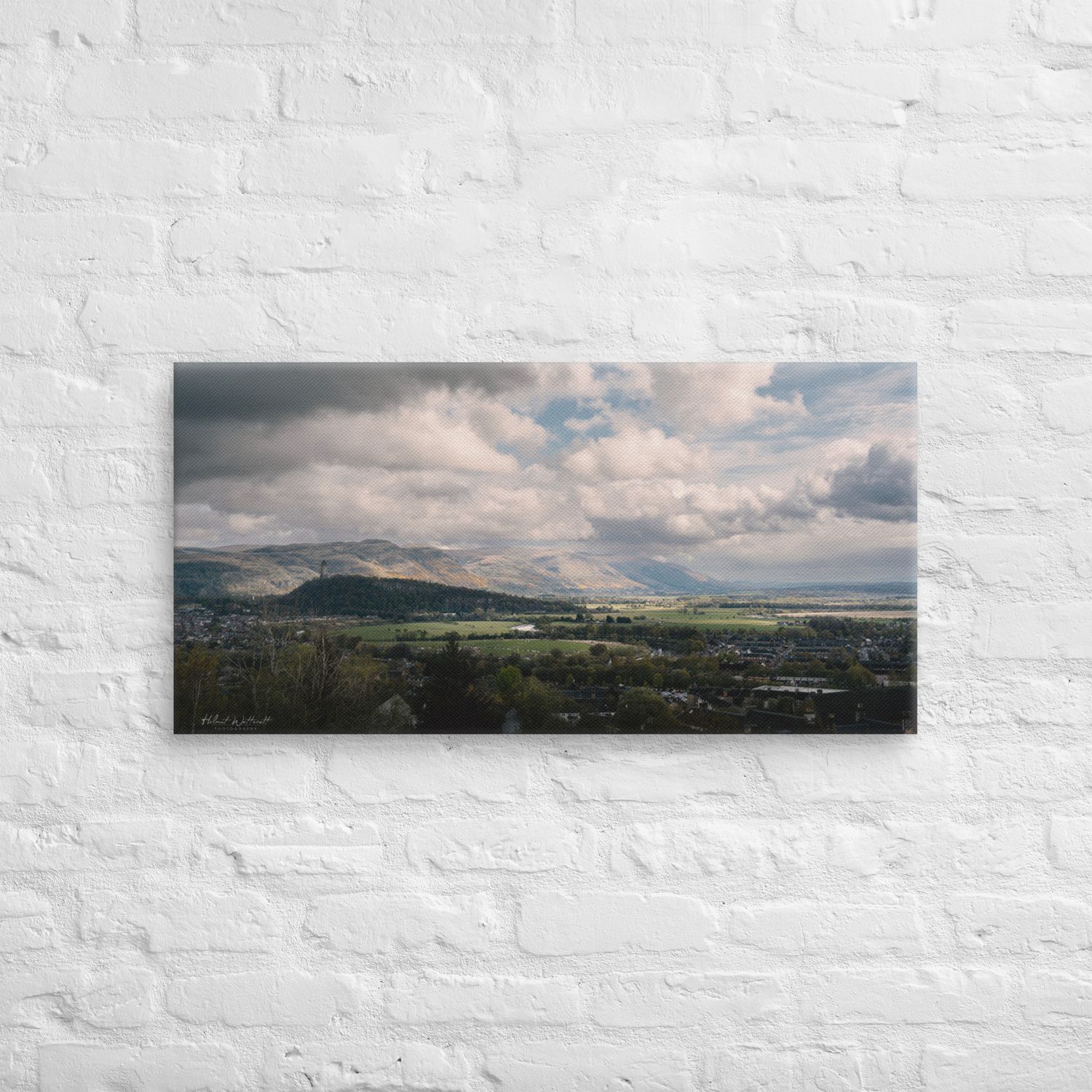 Wallace Monument and Craggs Stirling Wall Art Canvas Print
