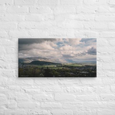 Wallace Monument and Craggs Stirling Wall Art Canvas Print