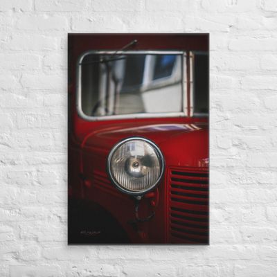 Austin Vinstage Fire Engine Wall Art Canvas Print