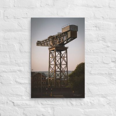 Titan Cantilever Crane in Greenock Wall Art Canvas Print