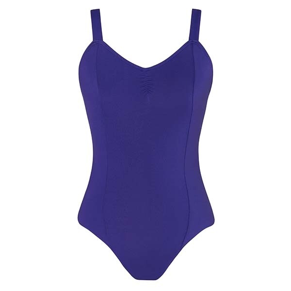Dark Purple Wide Strap Ballet Leotard - Inter Level