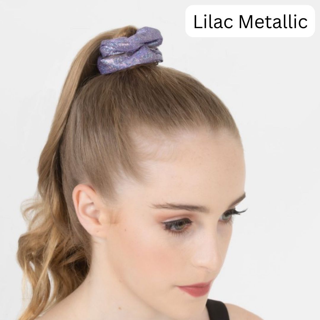 Metallic Lilac Scrunchie