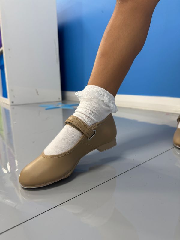 Leather Velcro Tap Shoes - Ready Set and Pre-Primary