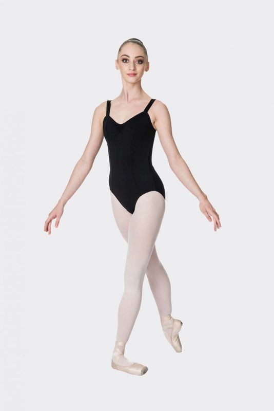 Black Wide Strap Ballet Leotard - Open Level