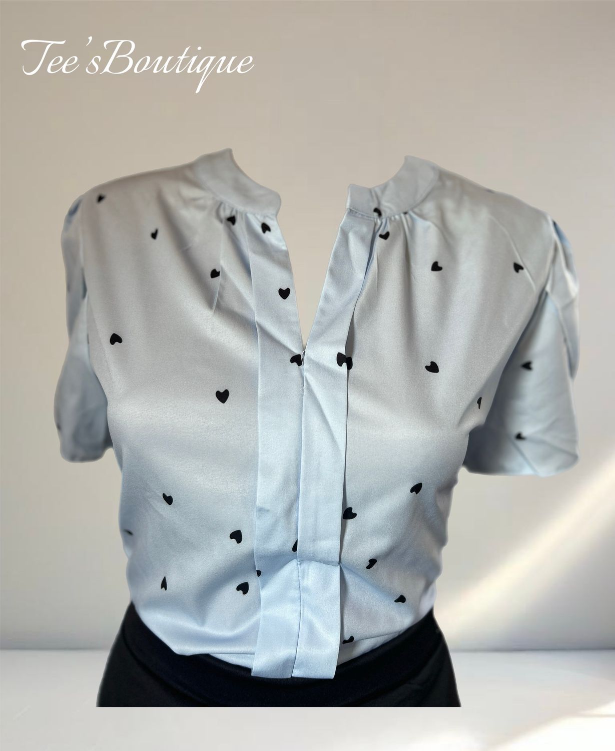 Heart Print Blouse