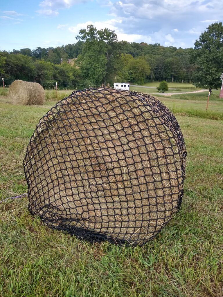 HORSEFEED BOX Rundballenheunetz 1,45m - BLACK EDITION - NEW Diamond Cord